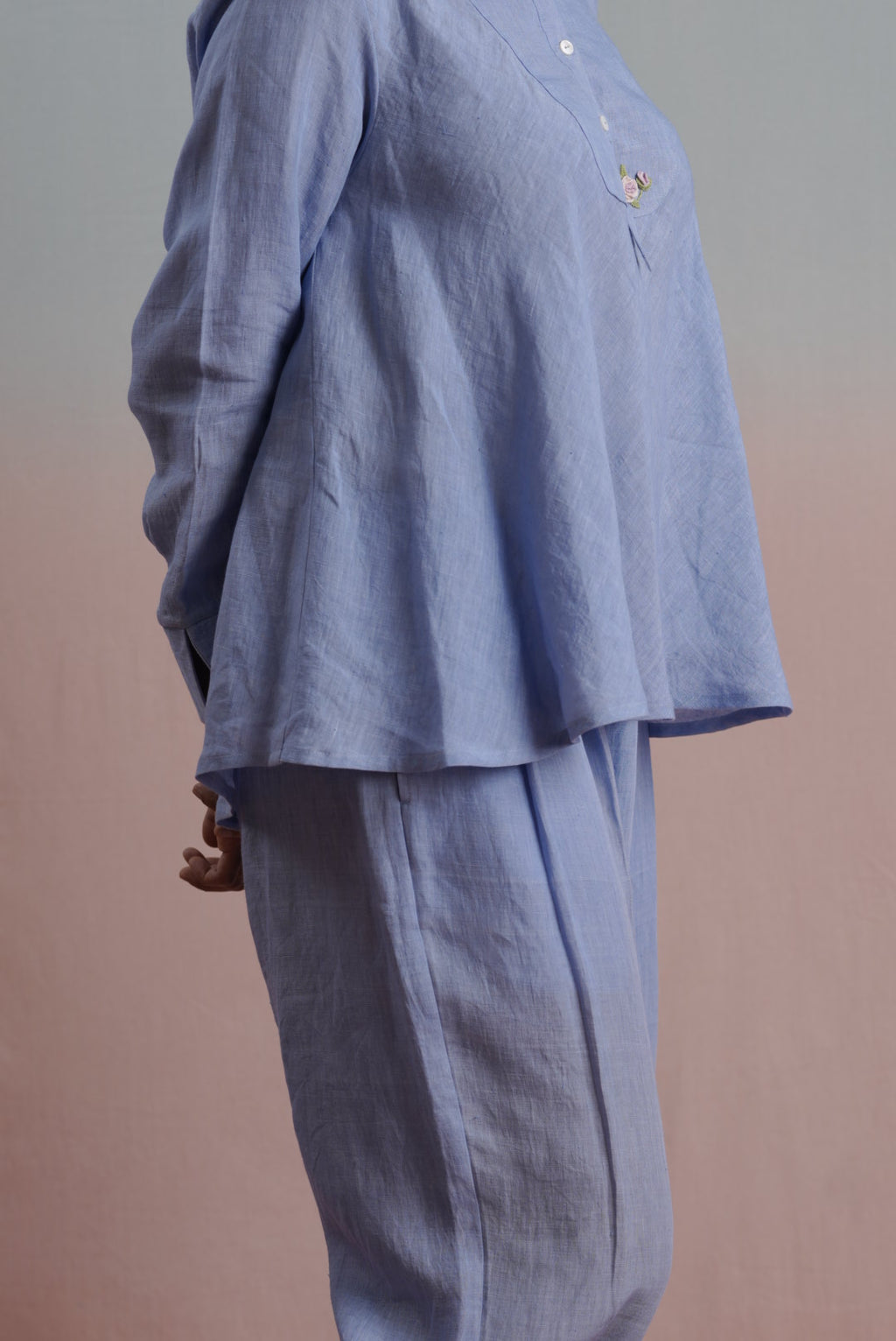 Linen Minimalist Vest Set