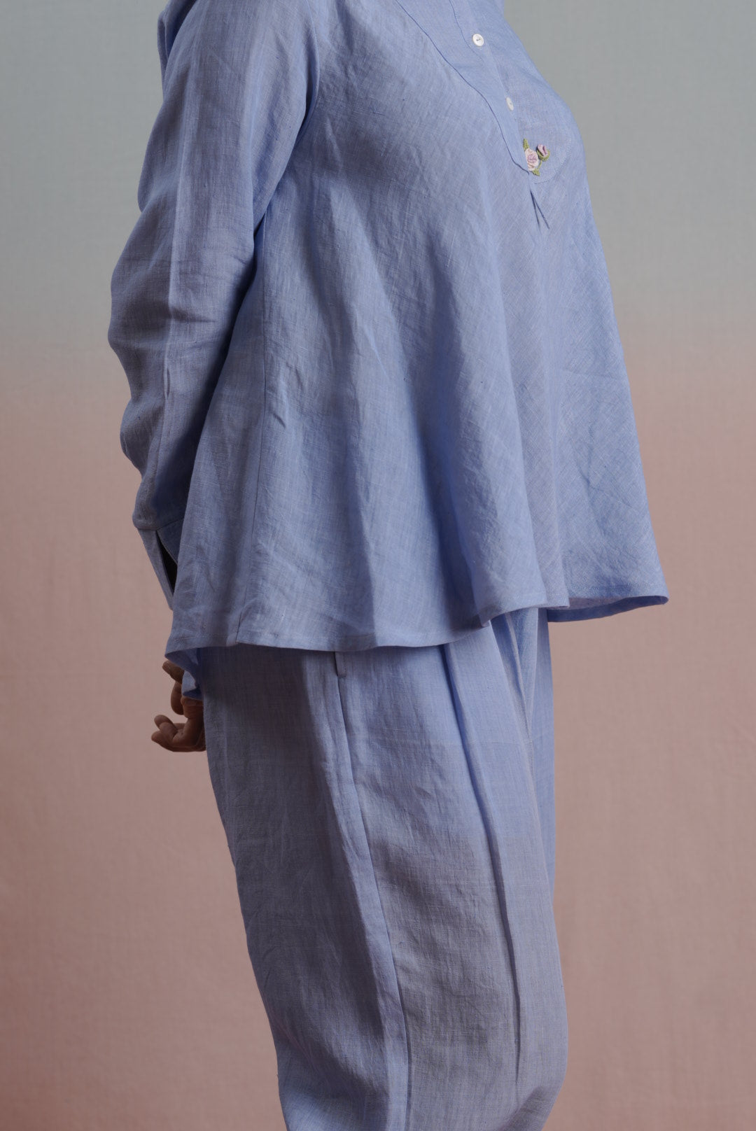 Linen Minimalist Vest Set