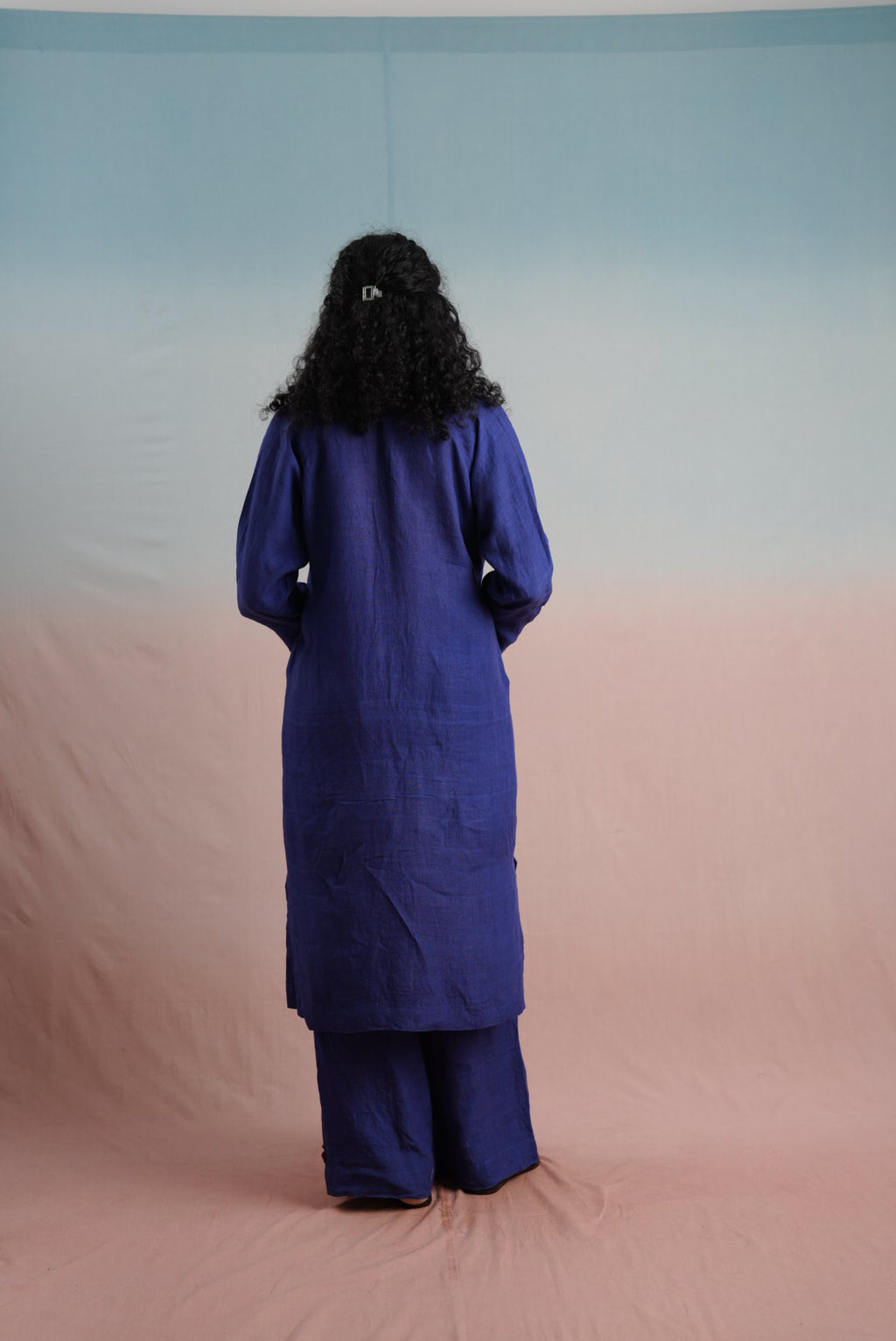Linen Tiered Tunic Set